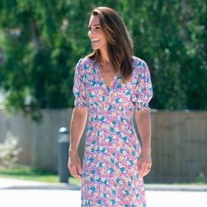 Faithfull the Brand Louise Marie Midi Dress In Nefeli Floral